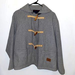 Rare Vintage Grey Ralph Lauren Wool Coat